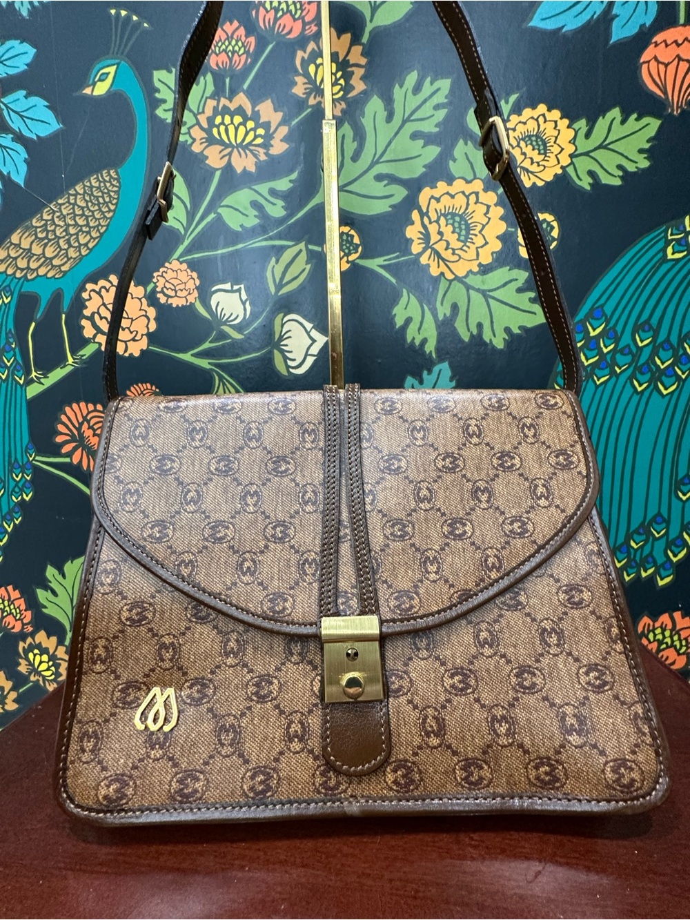 Vintage Morabito Paris Monogram Canvas Shoulder Bag | France 70s | Vendôme Logo - Picture 4 of 12